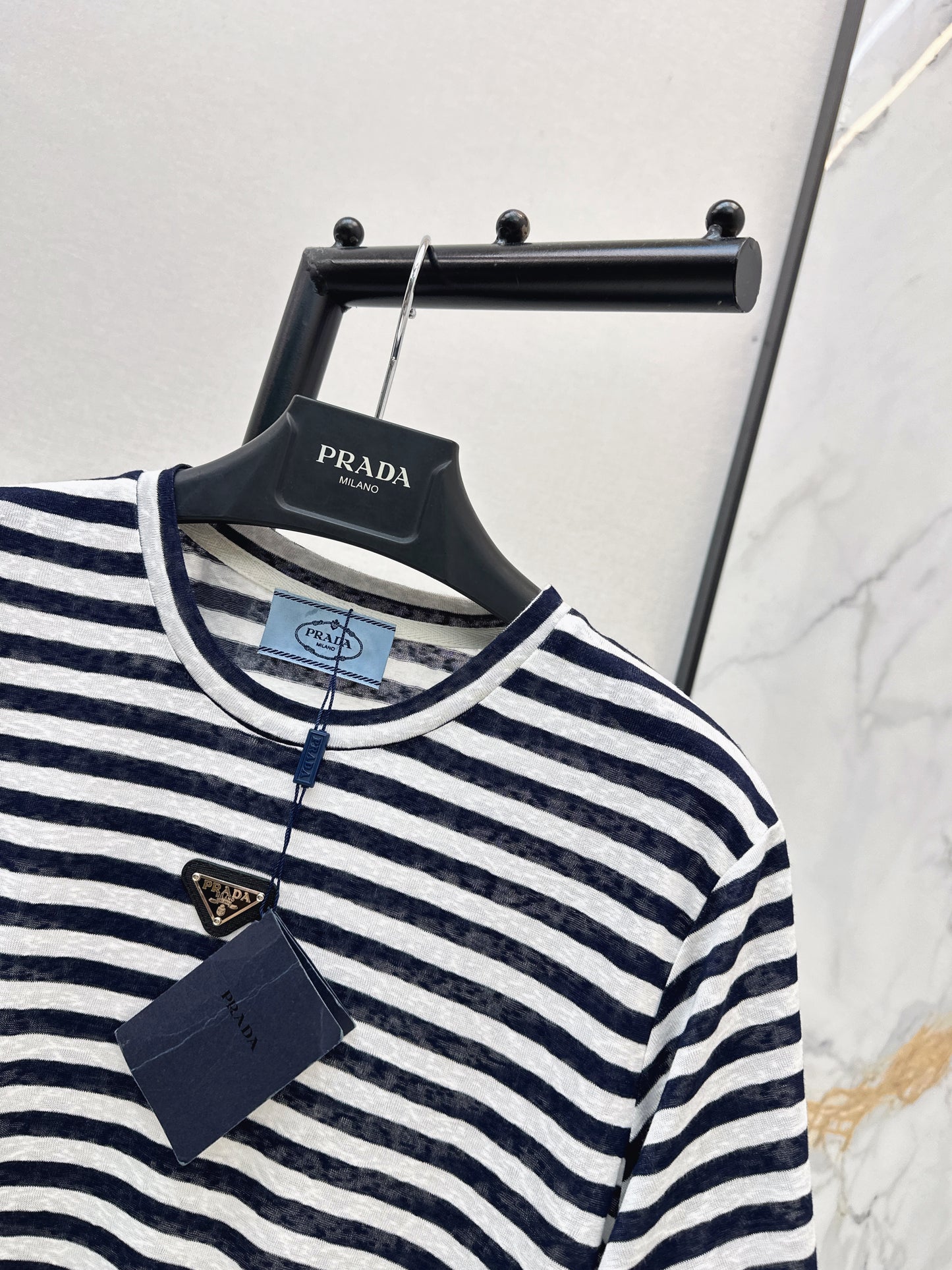 26ss Navy-style striped T-shirt