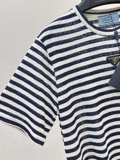 26ss Navy-style striped T-shirt