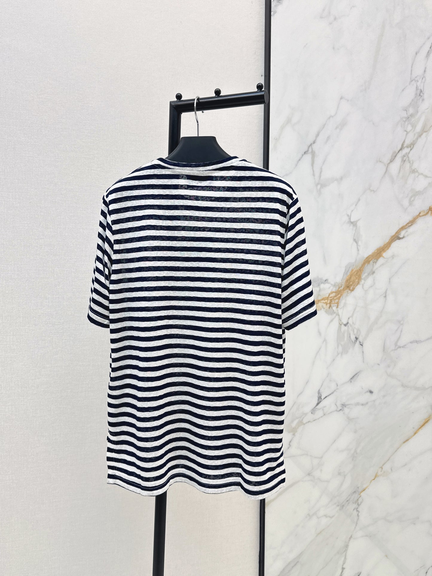 26ss Navy-style striped T-shirt