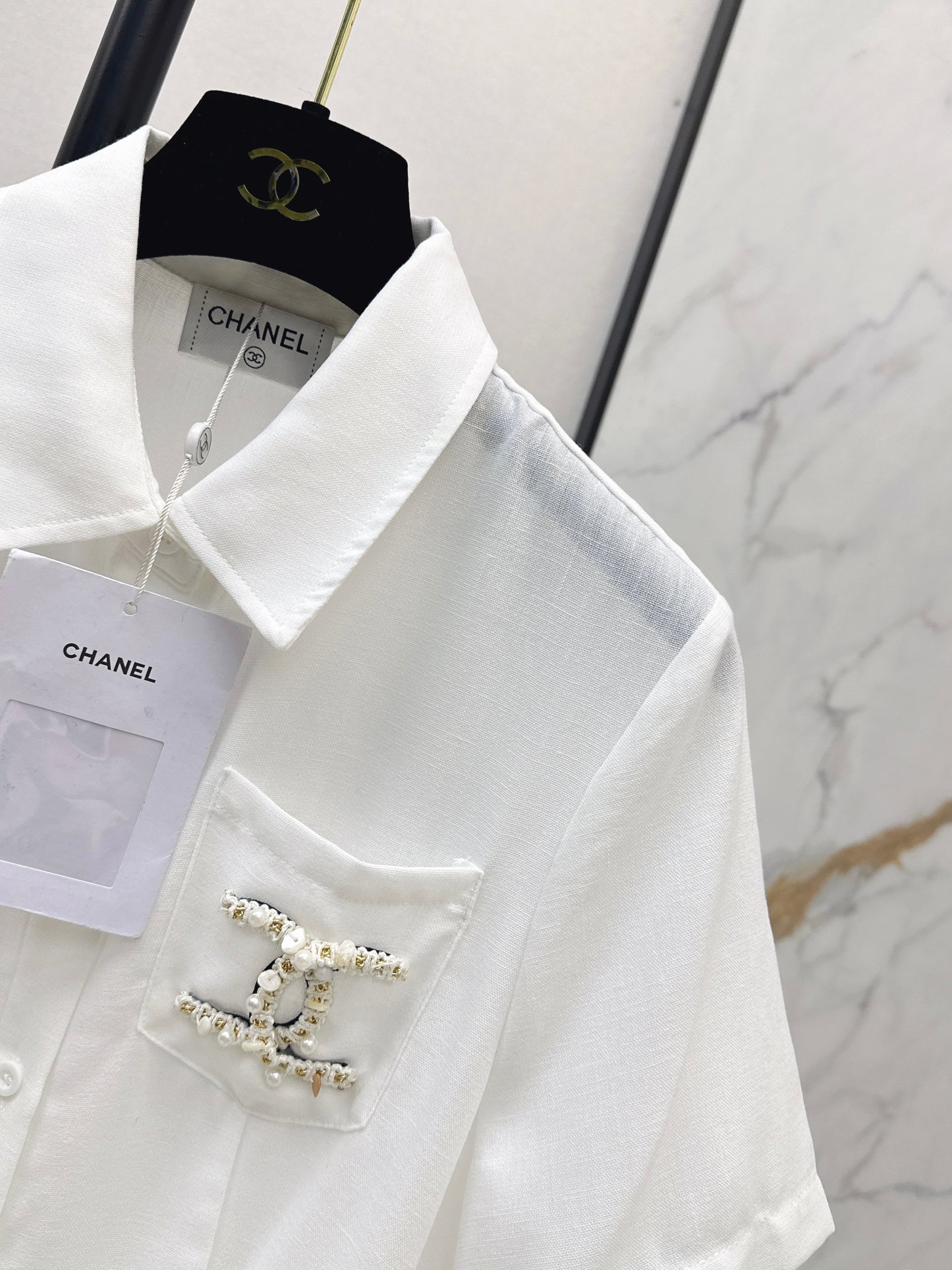 26ss Pocket Beaded Embellished Dress