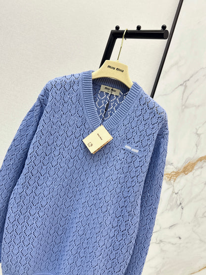 26ss Loose-fit V-neck Sweater