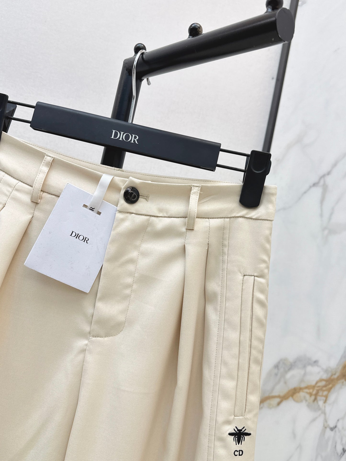 26ss Embroidered Straight-Leg Pants