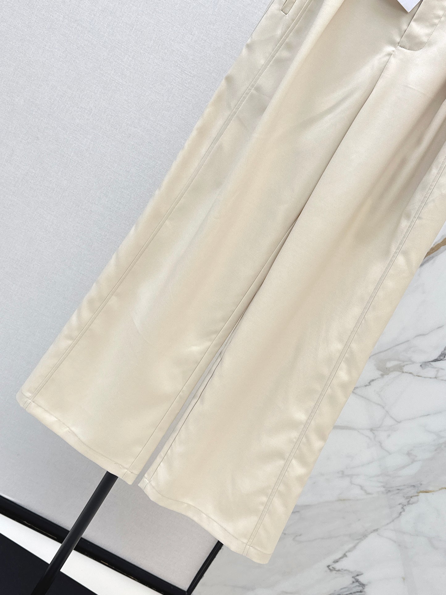 26ss Embroidered Straight-Leg Pants