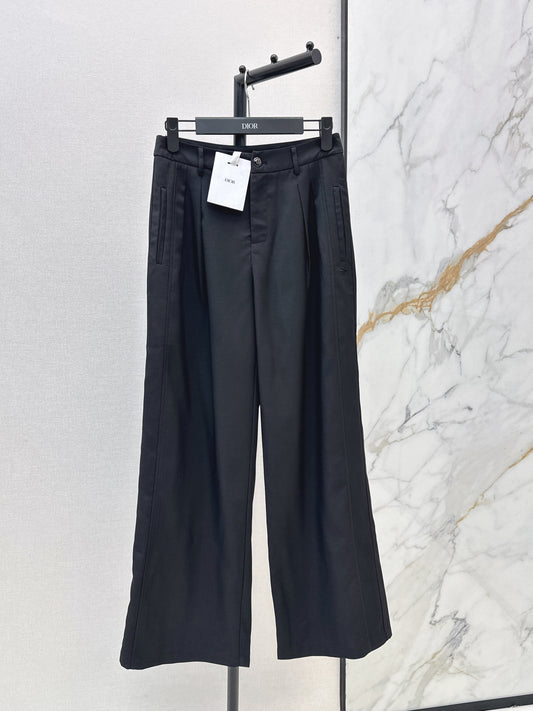 26ss Embroidered Straight-Leg Pants