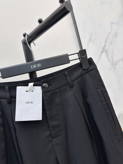 26ss Embroidered Straight-Leg Pants