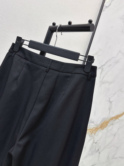 26ss Embroidered Straight-Leg Pants