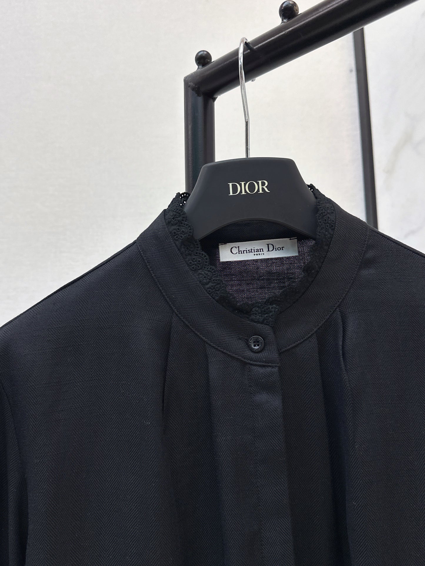 26ss Embroidered Decorative Stand Collar Shirt