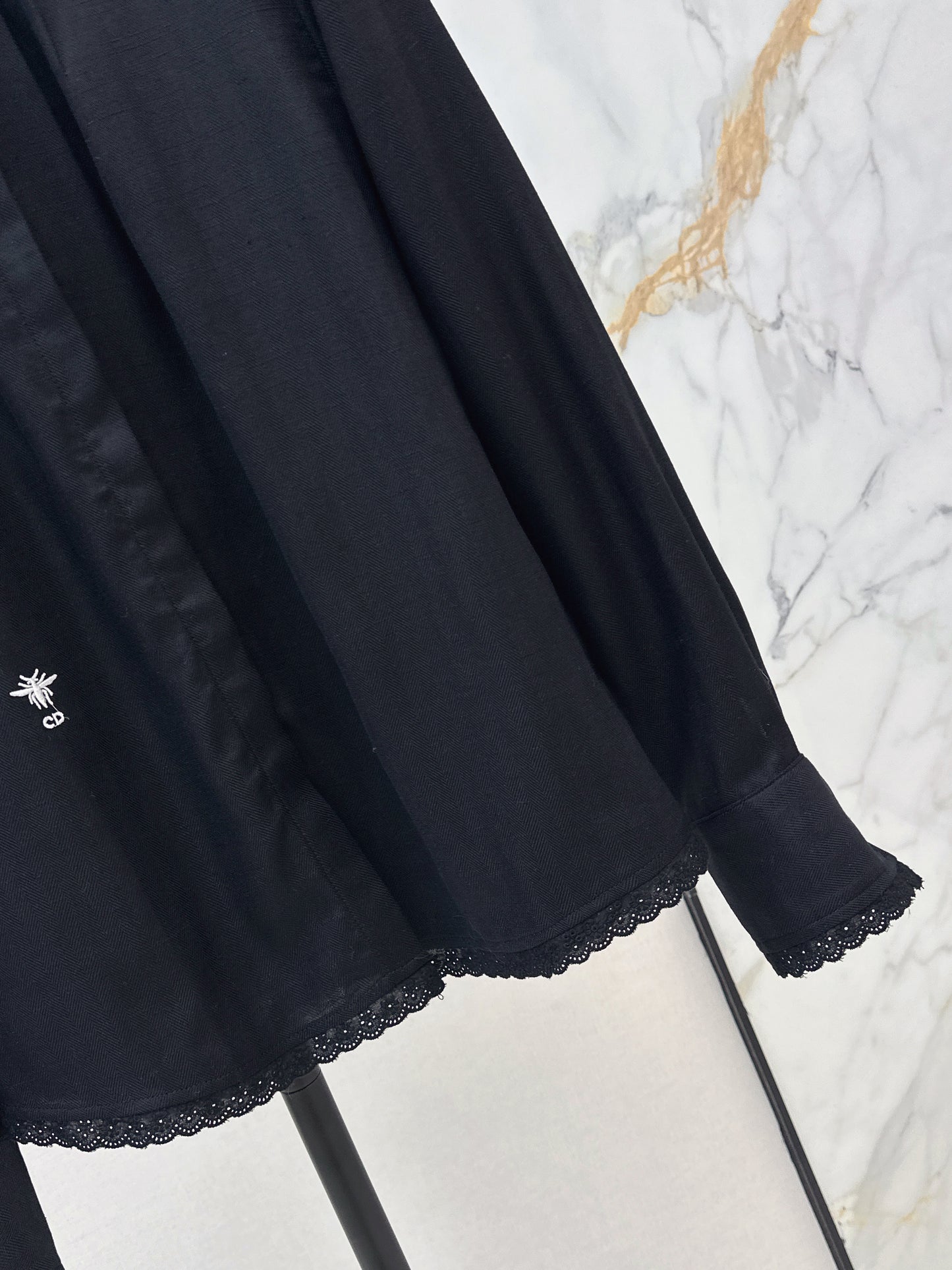 26ss Embroidered Decorative Stand Collar Shirt