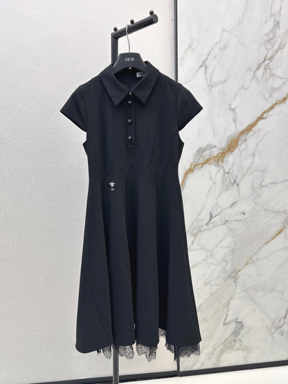 26ss Spliced Lace Dress