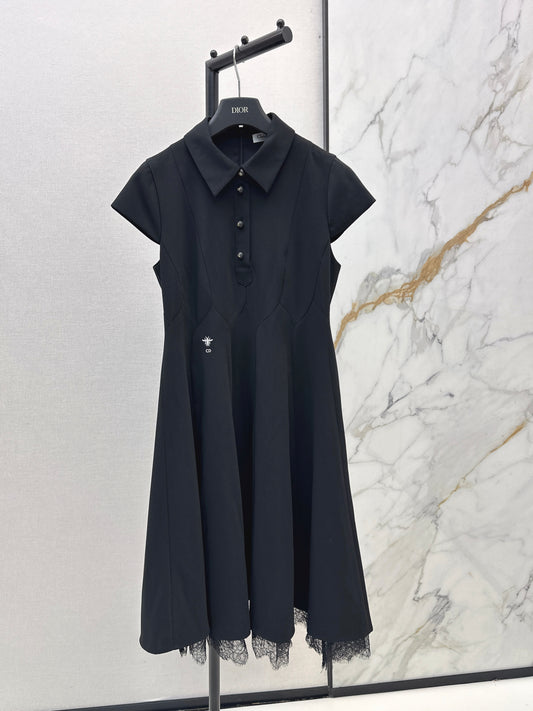 26ss Spliced Lace Dress