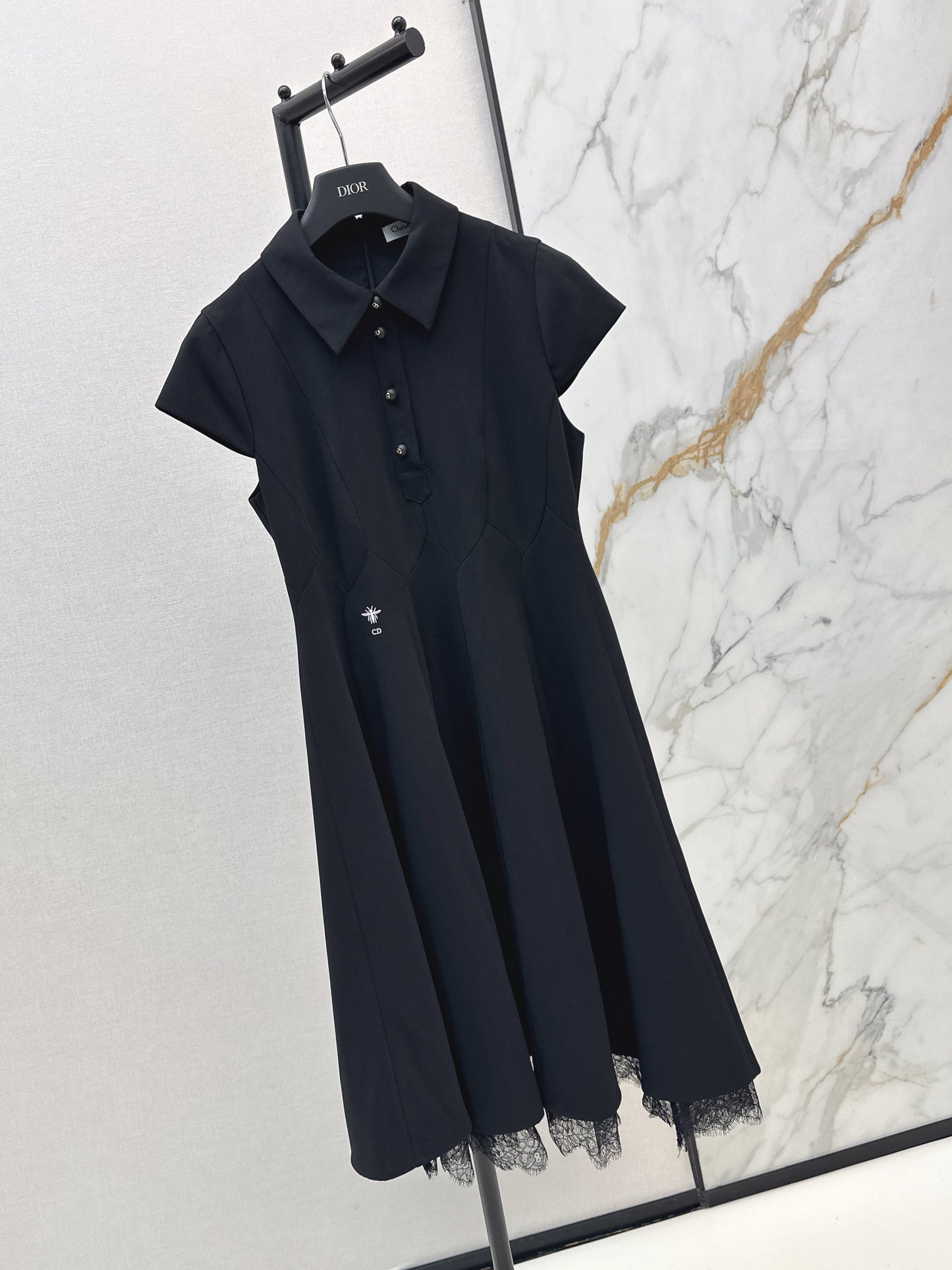 26ss Spliced Lace Dress