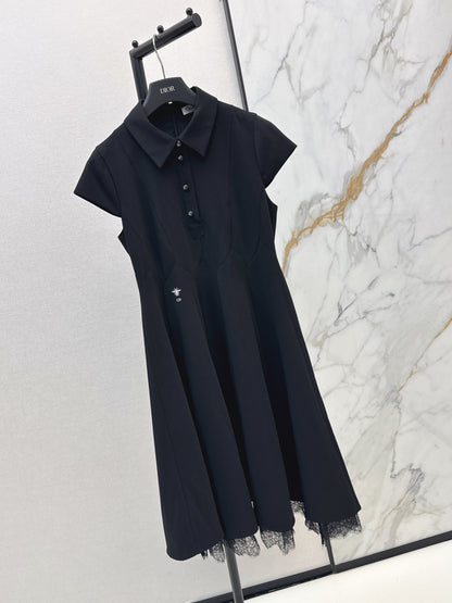 26ss Spliced Lace Dress