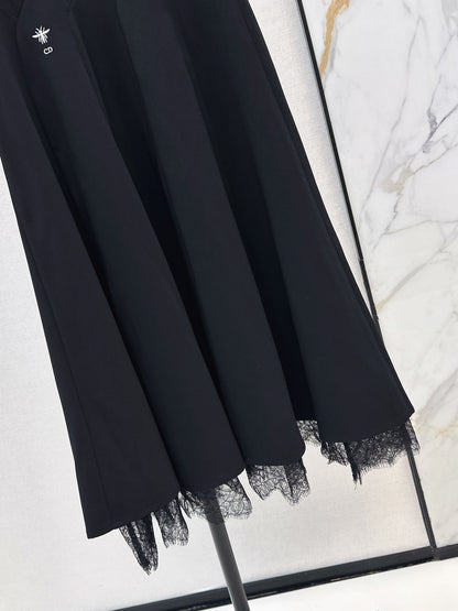 26ss Spliced Lace Dress
