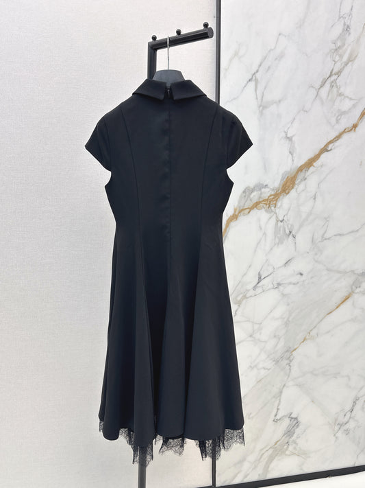 26ss Spliced Lace Dress