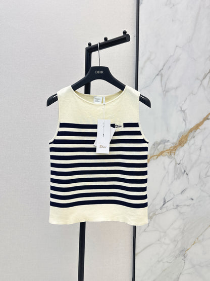 26ss Navy-style striped vest