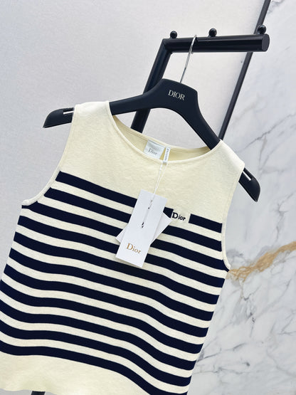 26ss Navy-style striped vest