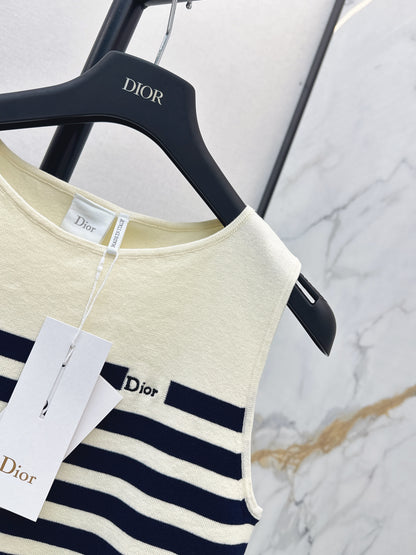 26ss Navy-style striped vest