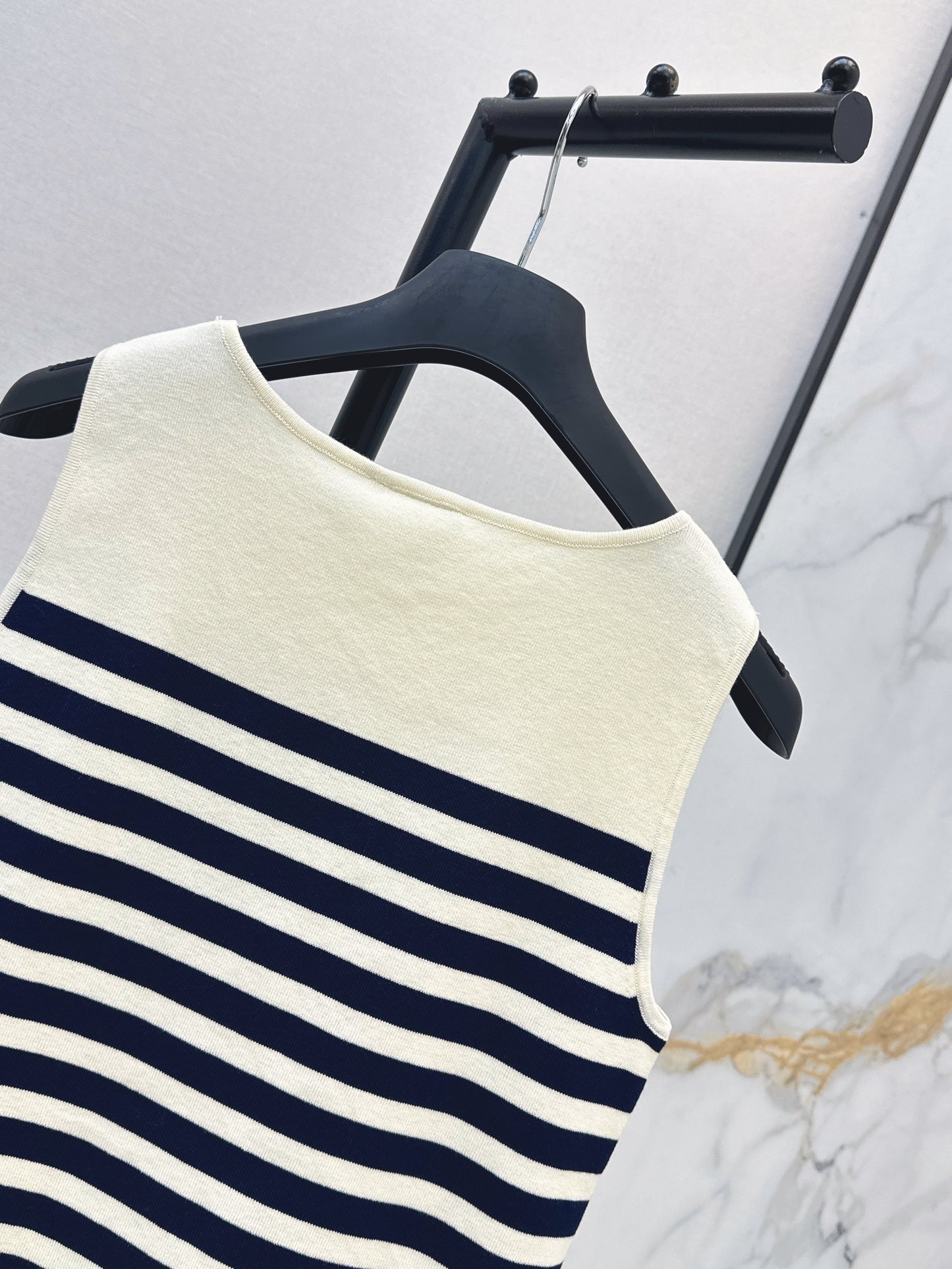 26ss Navy-style striped vest