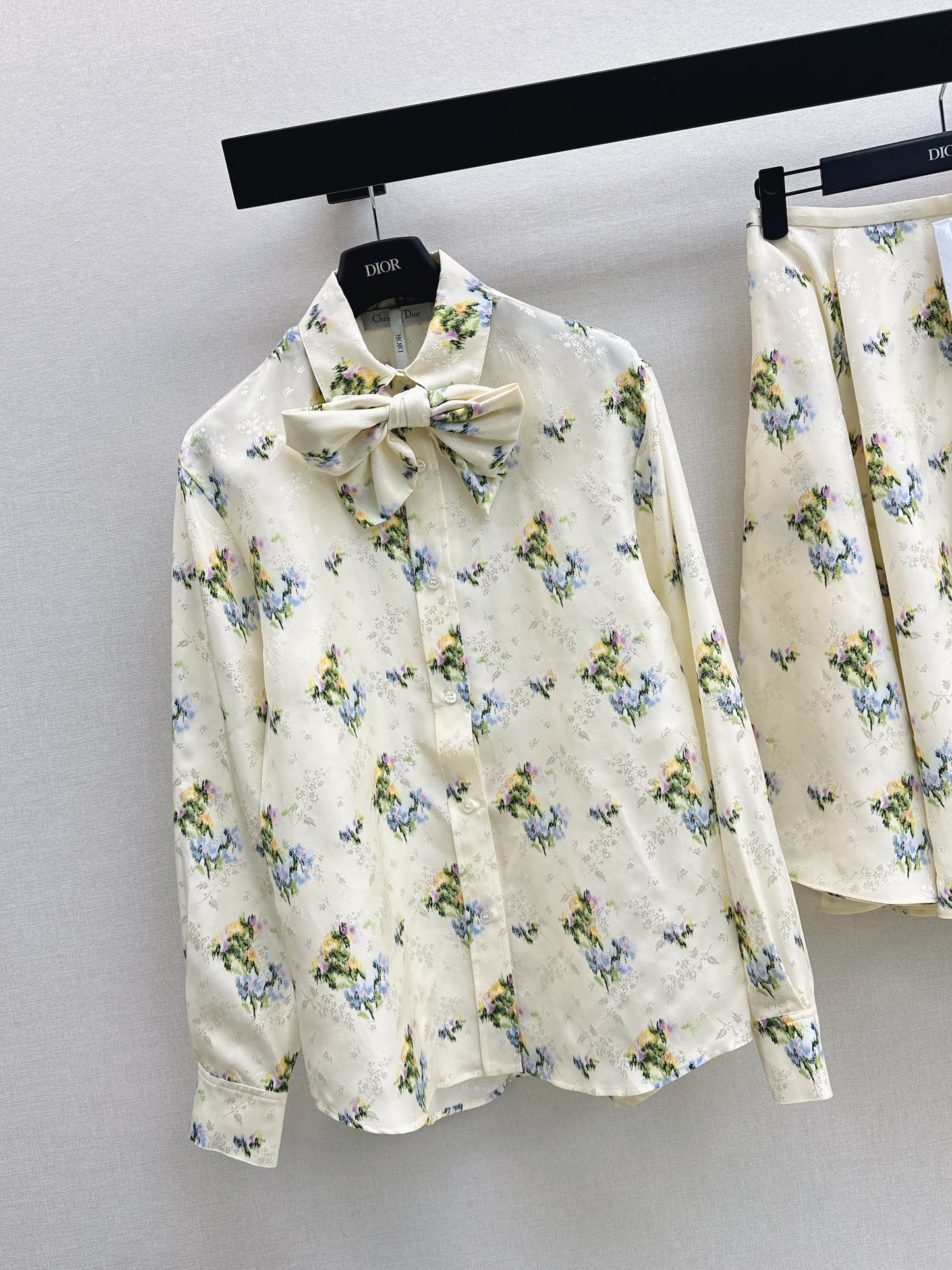 26ss Jacquard Floral Shirt / Skirt