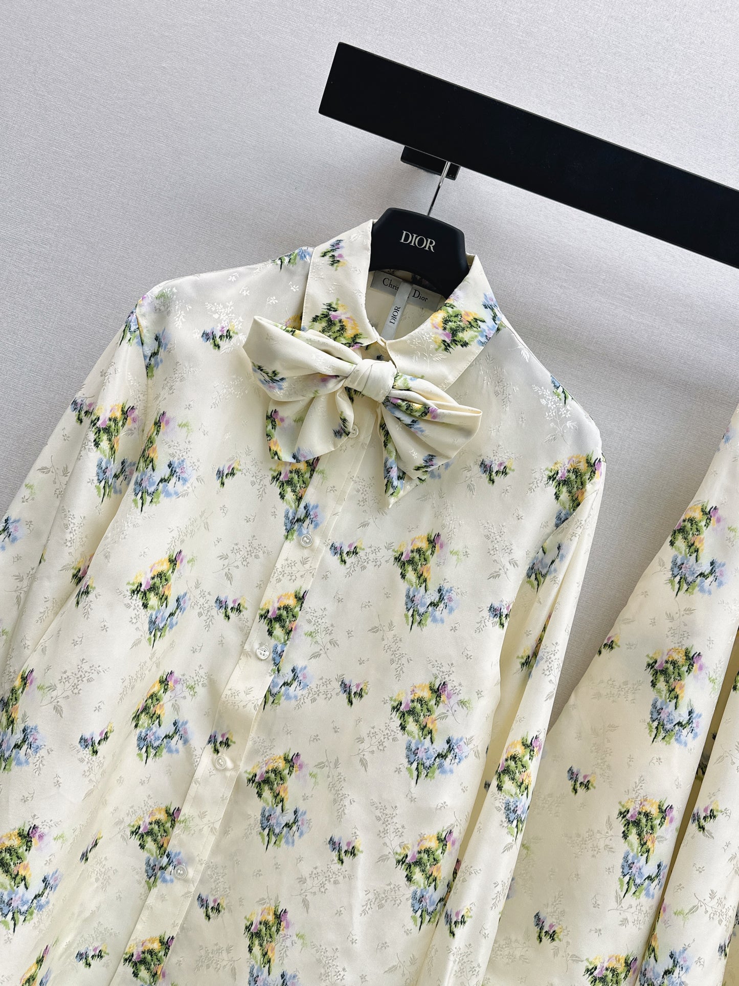 26ss Jacquard Floral Shirt / Skirt