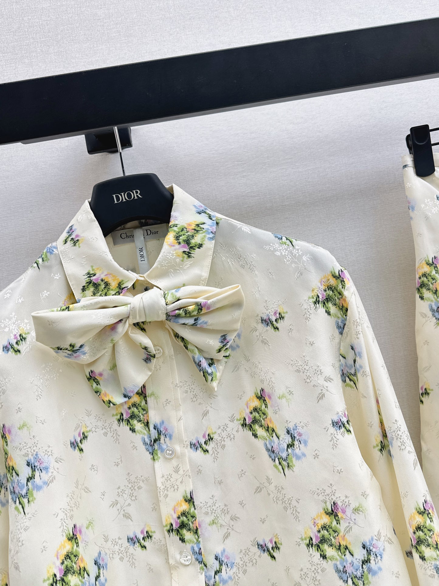 26ss Jacquard Floral Shirt / Skirt
