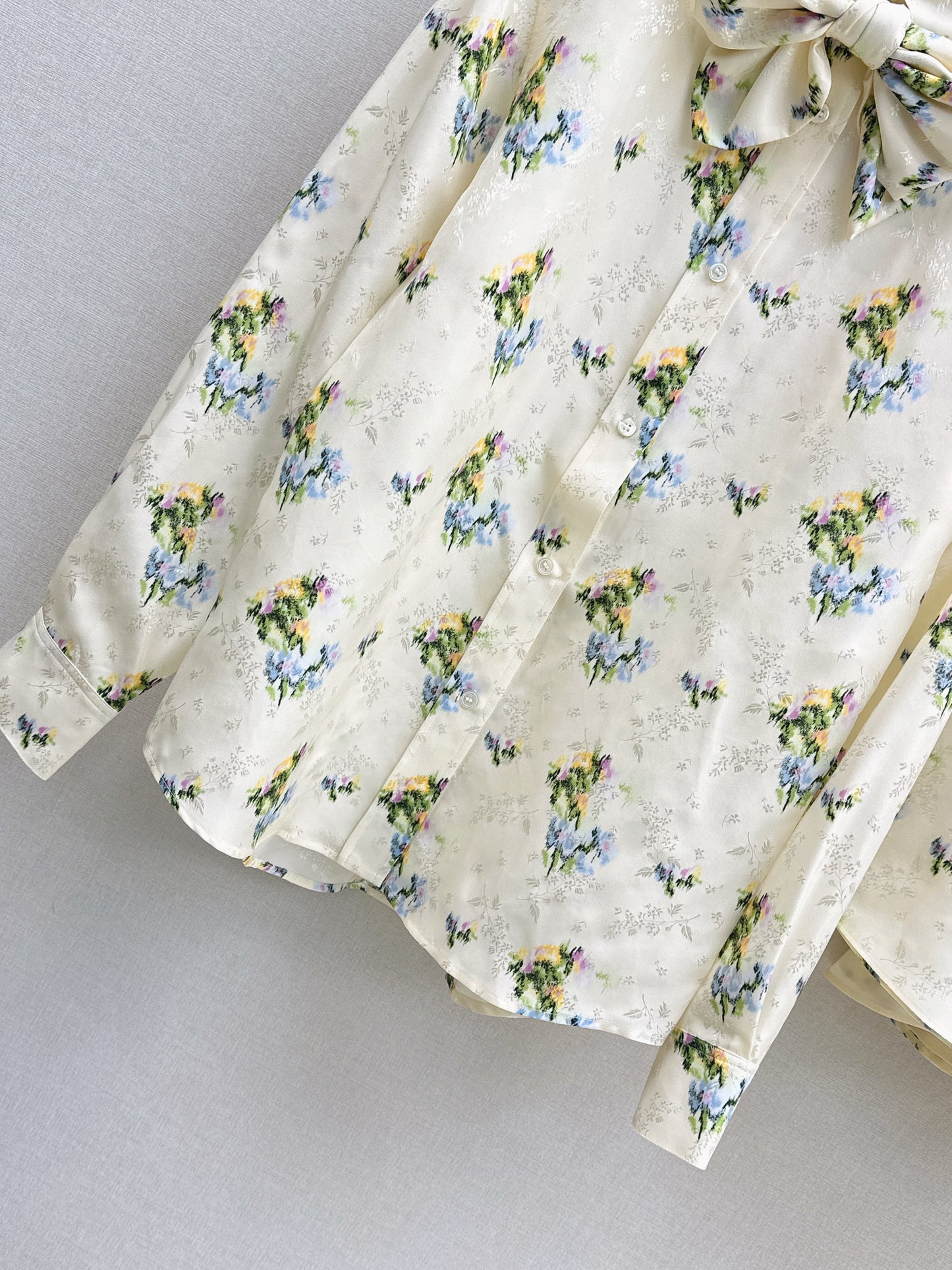 26ss Jacquard Floral Shirt / Skirt