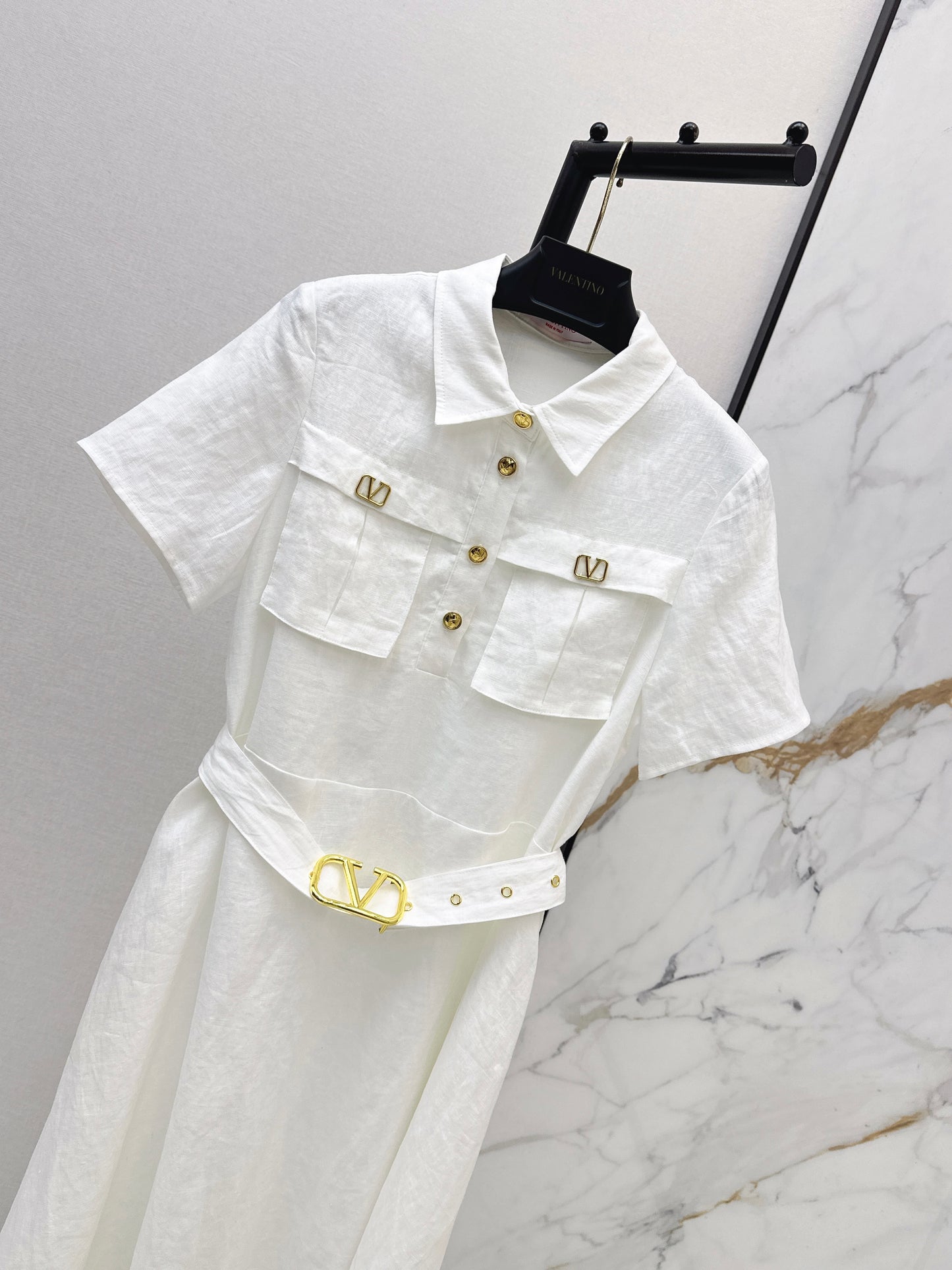 26ss Metal-embellished dress