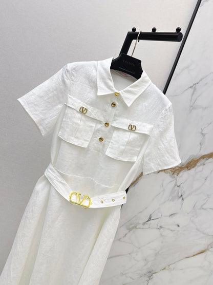 26ss Metal-embellished dress