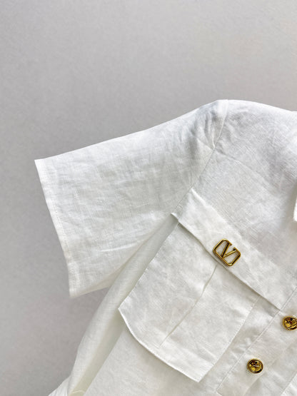 26ss Metal-embellished dress