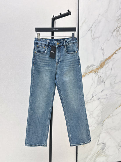 26ss Slim-Fit Nine-Point Jeans