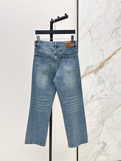 26ss Slim-Fit Nine-Point Jeans