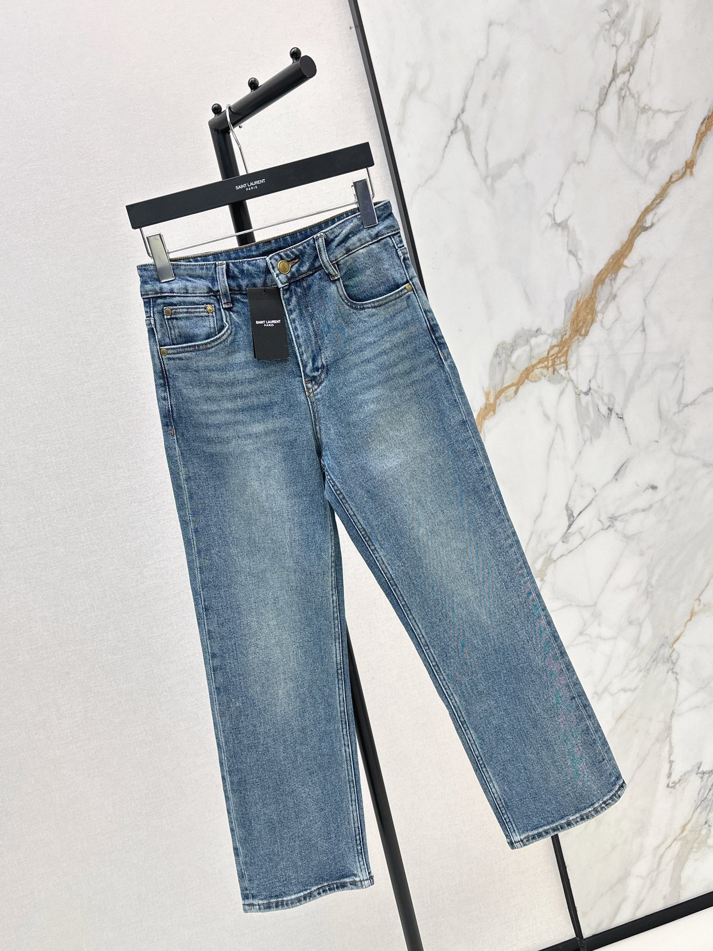 26ss Slim-Fit Nine-Point Jeans