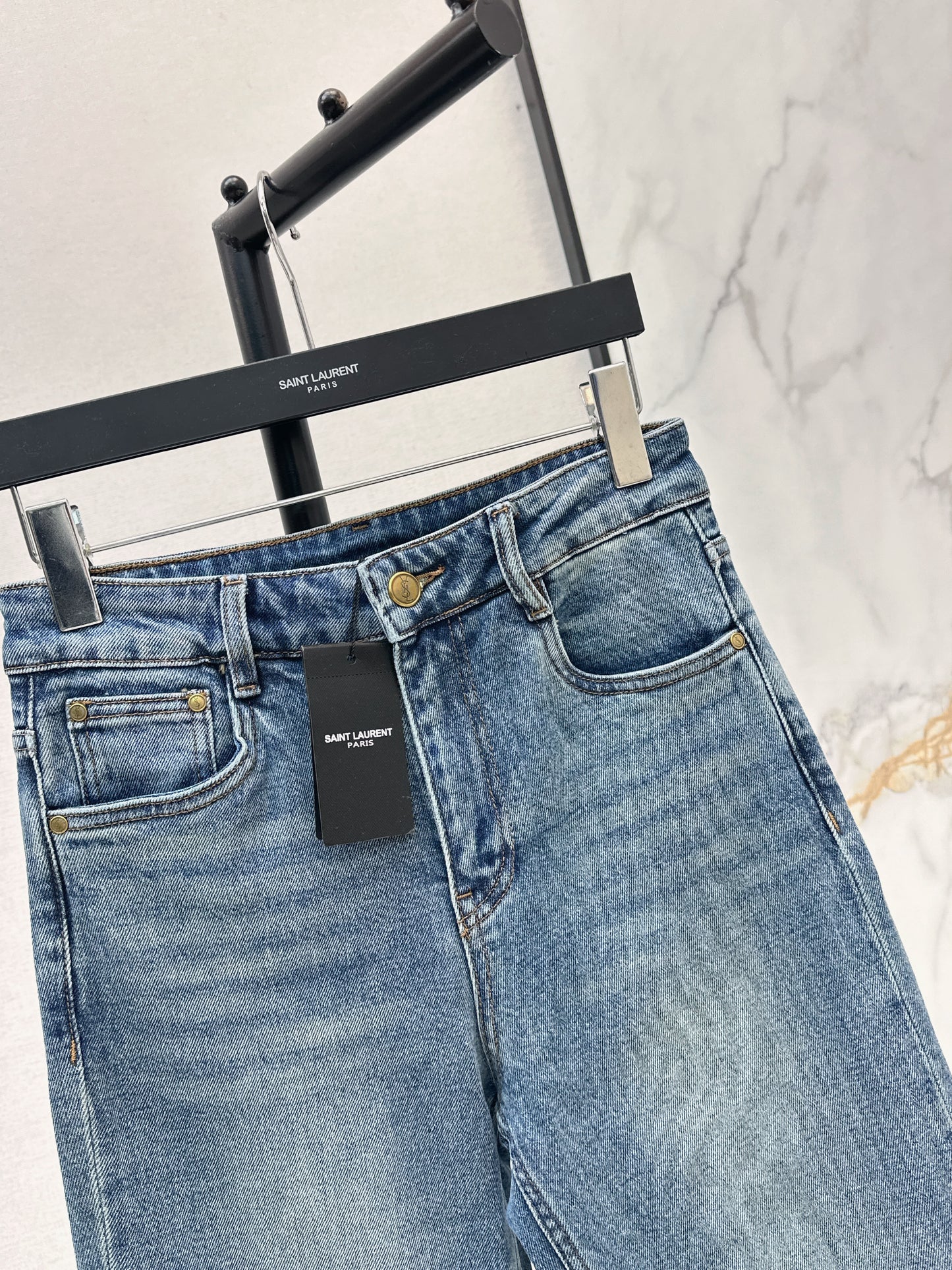 26ss Slim-Fit Nine-Point Jeans