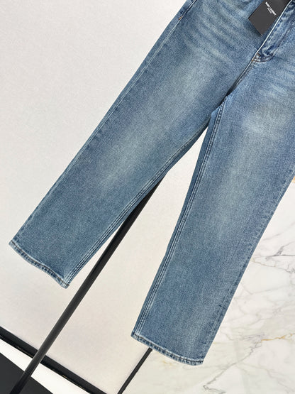 26ss Slim-Fit Nine-Point Jeans