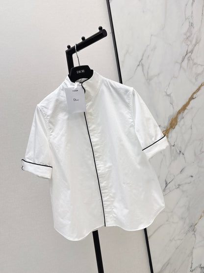 26ss Color-Block Piped Shirt