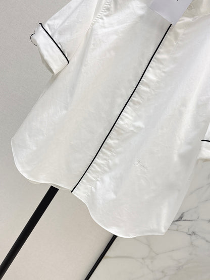 26ss Color-Block Piped Shirt