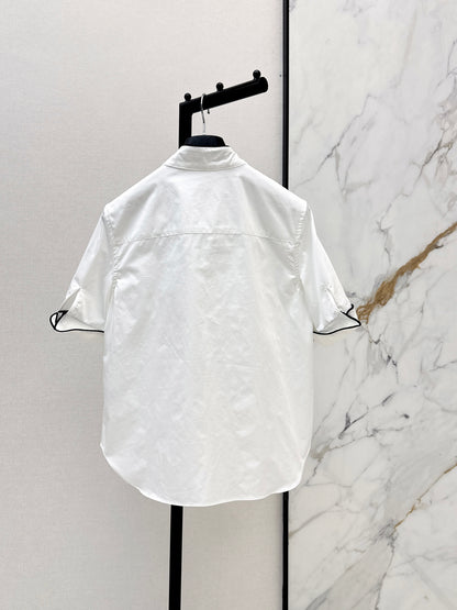 26ss Color-Block Piped Shirt