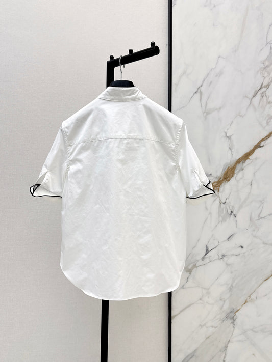 26ss Color-Block Piped Shirt