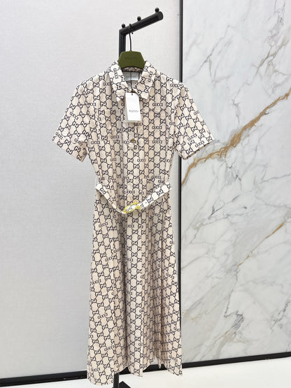 26ss Printed Long Dress