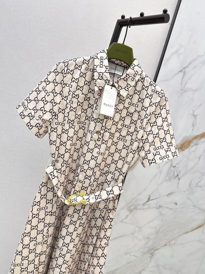 26ss Printed Long Dress