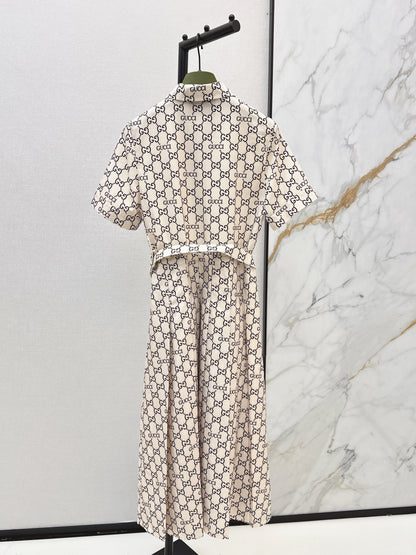 26ss Printed Long Dress