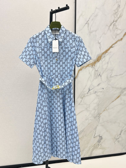26ss Printed Long Dress