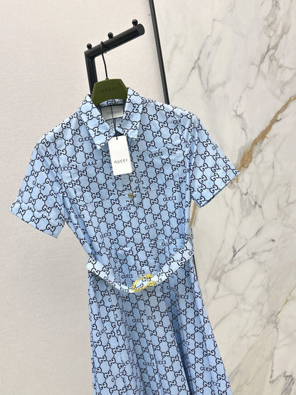 26ss Printed Long Dress