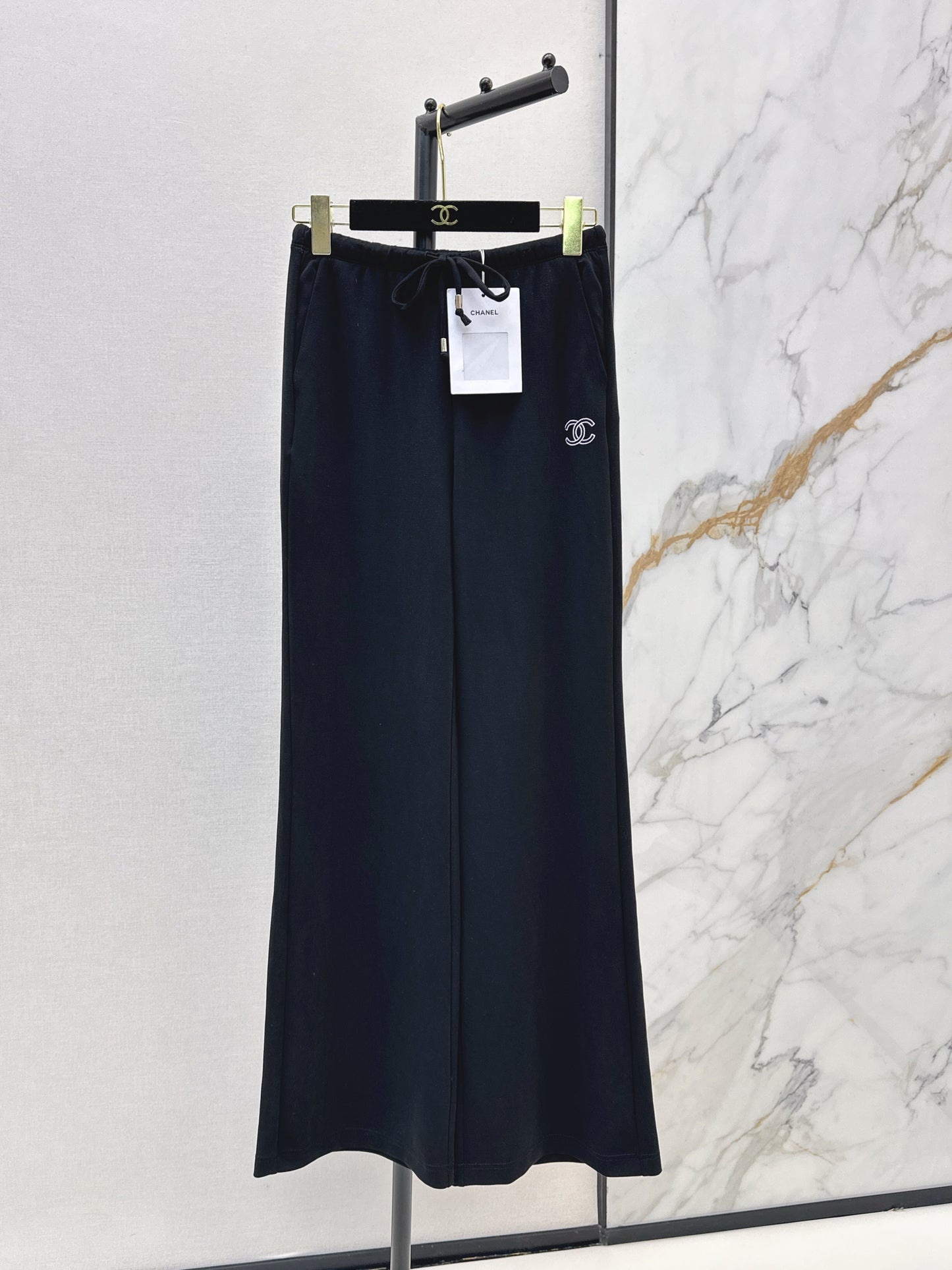 26ss Embroidered Straight-Leg Pants