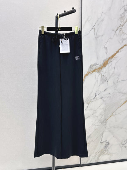 26ss Embroidered Straight-Leg Pants