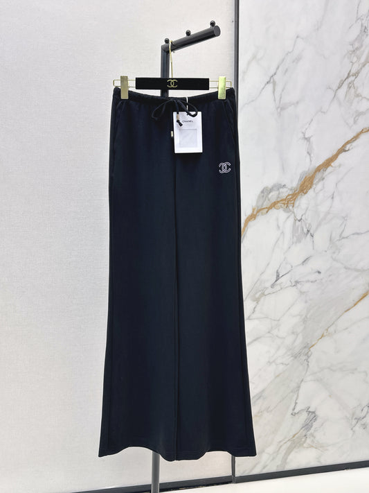 26ss Embroidered Straight-Leg Pants