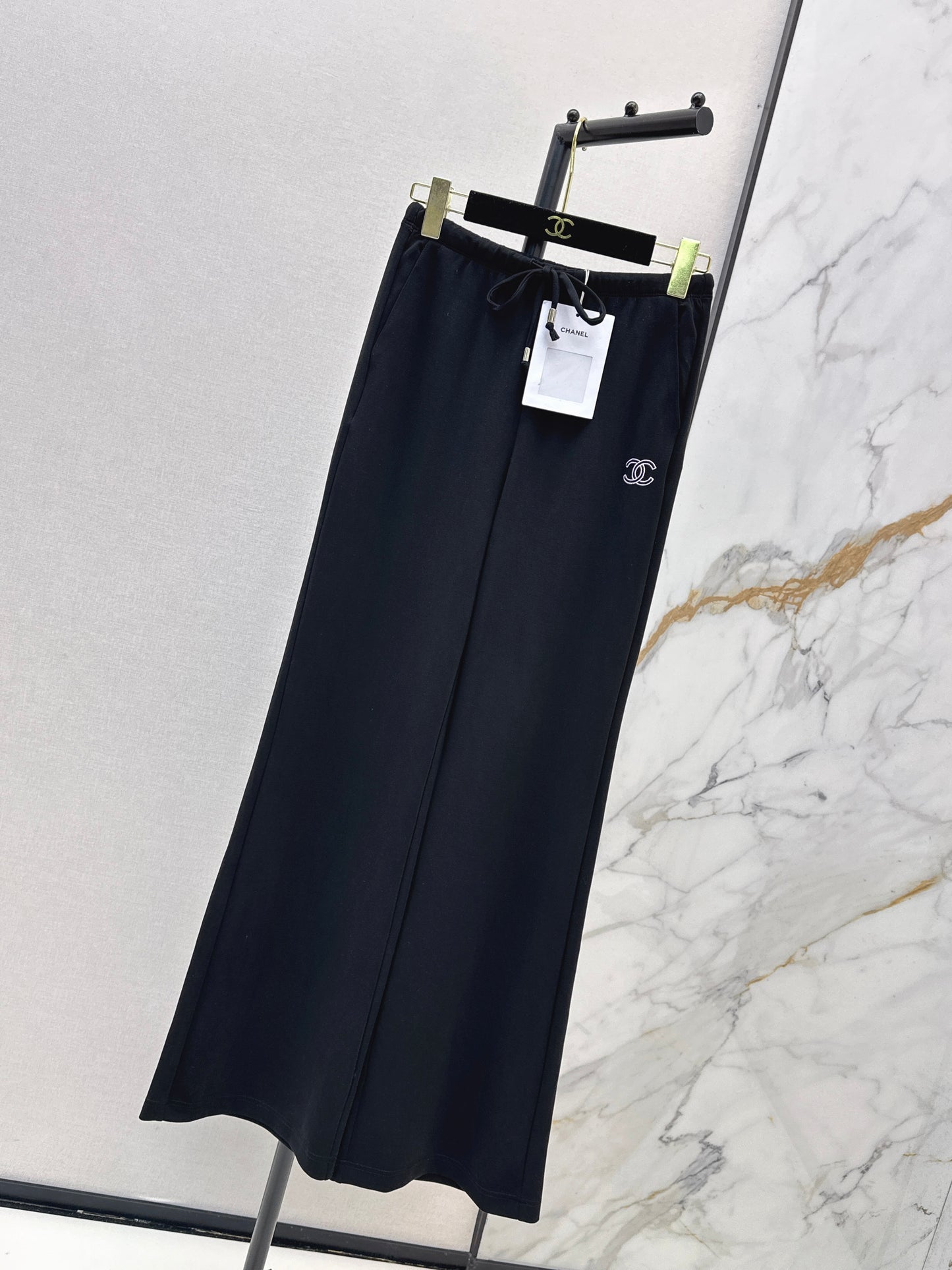 26ss Embroidered Straight-Leg Pants