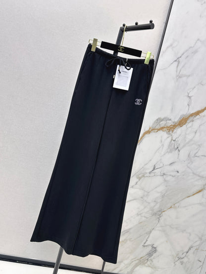 26ss Embroidered Straight-Leg Pants