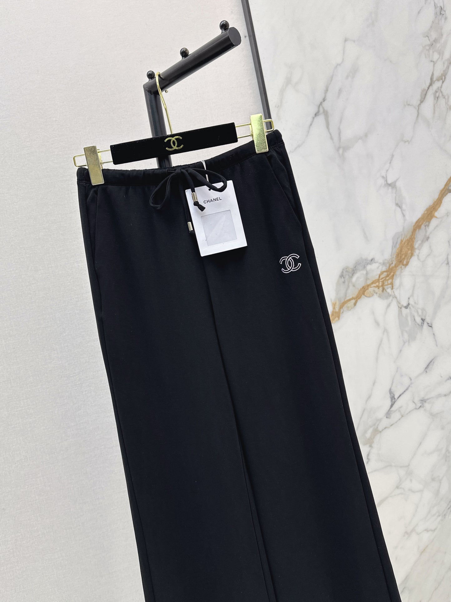 26ss Embroidered Straight-Leg Pants