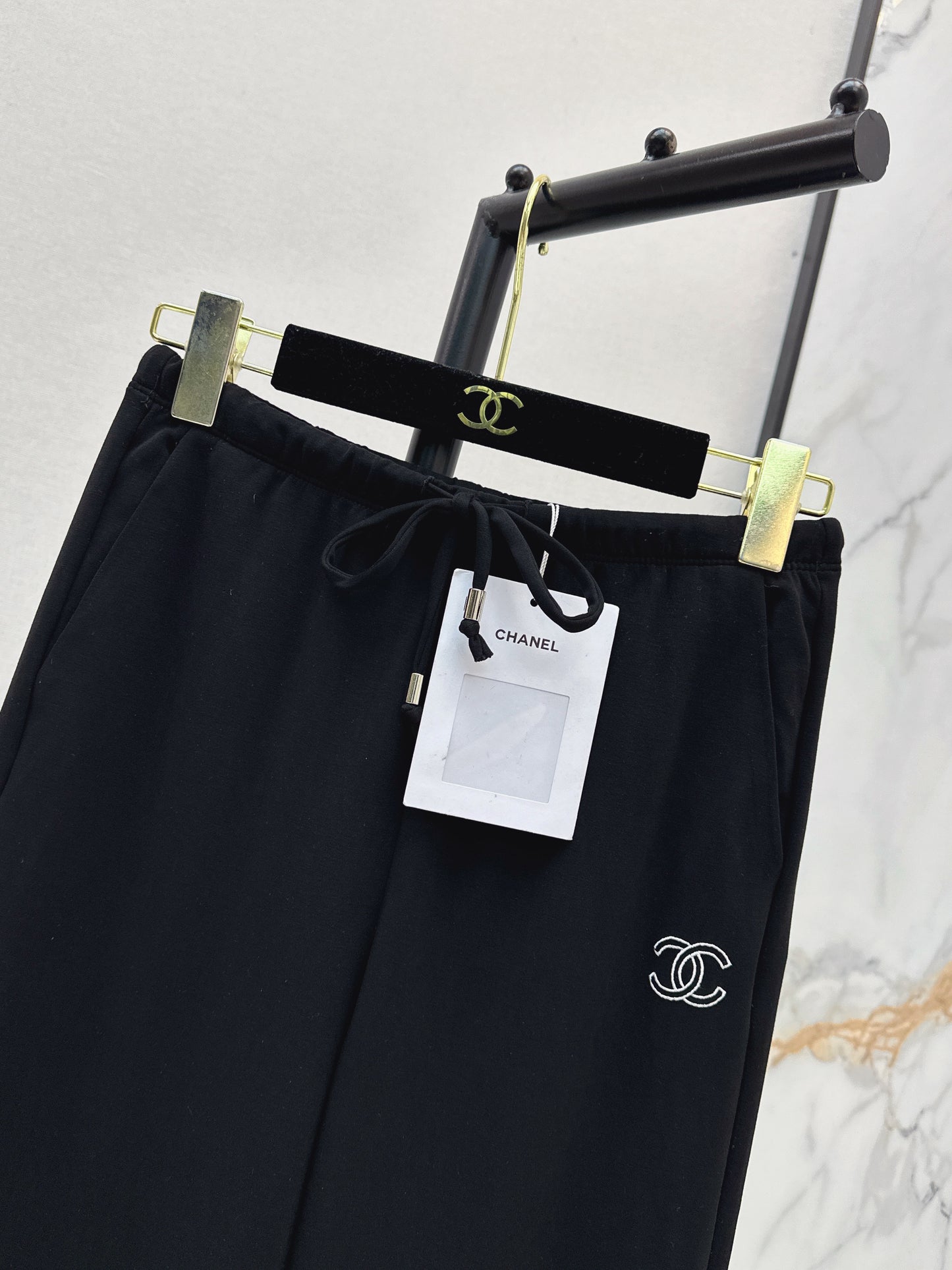 26ss Embroidered Straight-Leg Pants